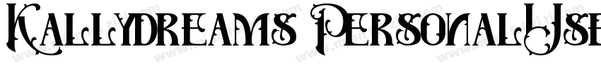 Kallydreams PersonalUse字体转换